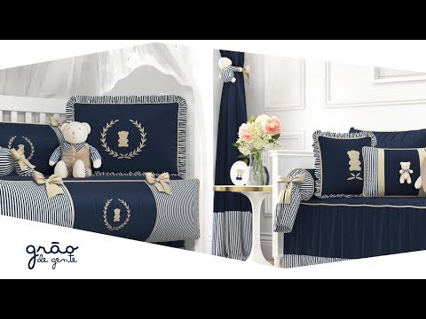 Quarto de Bebê Luxo Azul Marinho - Grão de Gente