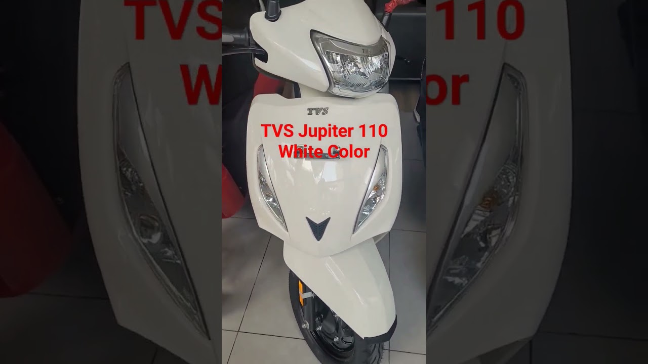 👀SURPRISE AT THE END TVS Jupiter 110 White color 🤍🔑