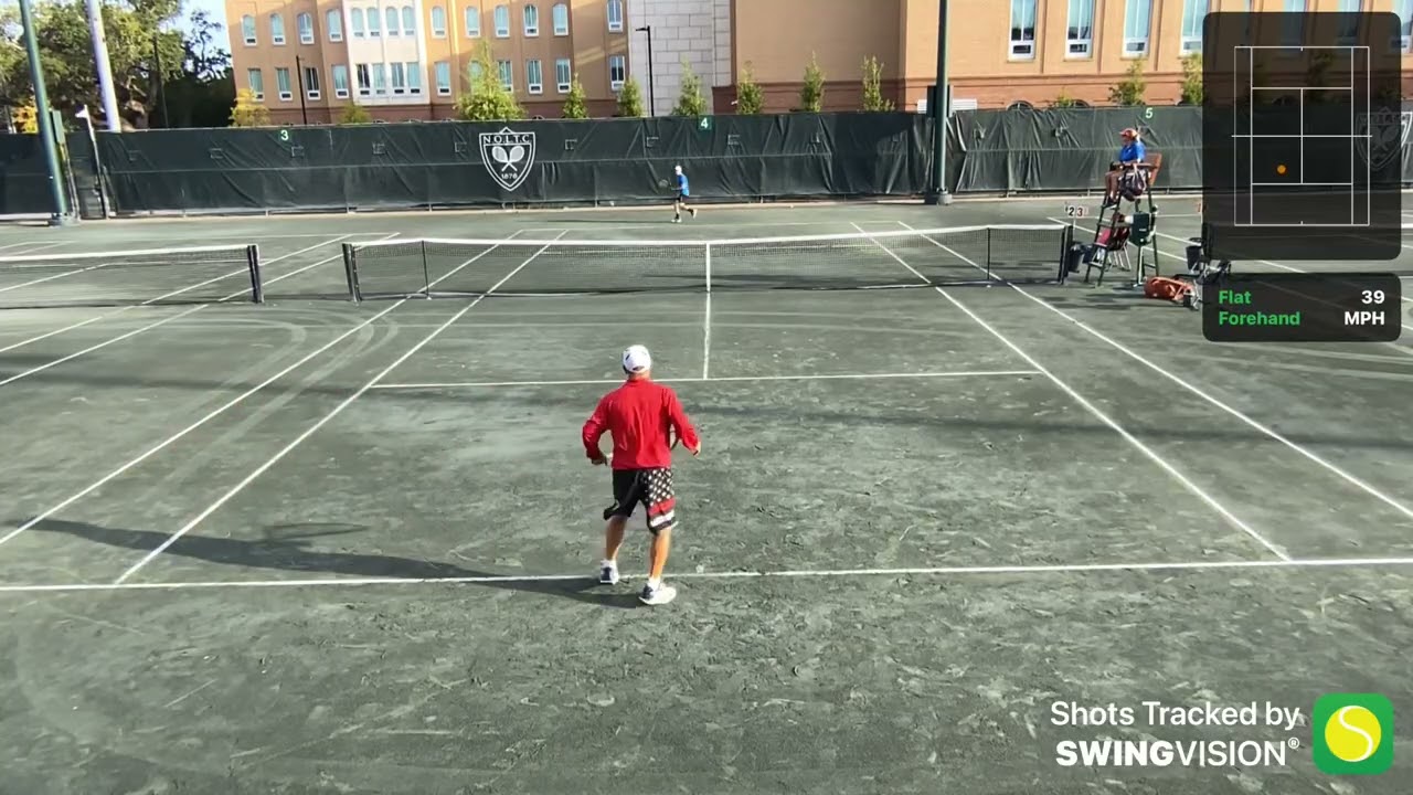 Mark Vines vs Russell Buchi…. 2025 M65’s National Clay Crt Finals