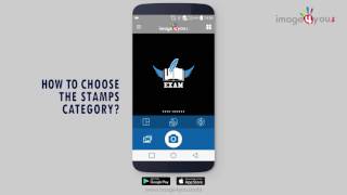 How to choose the stamps category in app IMAGE4YOU screenshot 4