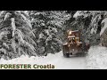 Skidder speed snowplowing!