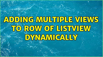 Adding multiple views to row of ListView dynamically (2 Solutions!!)