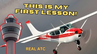 Instructor Passes Out, Student Pilot's Panic Takes Over (REAL ATC)