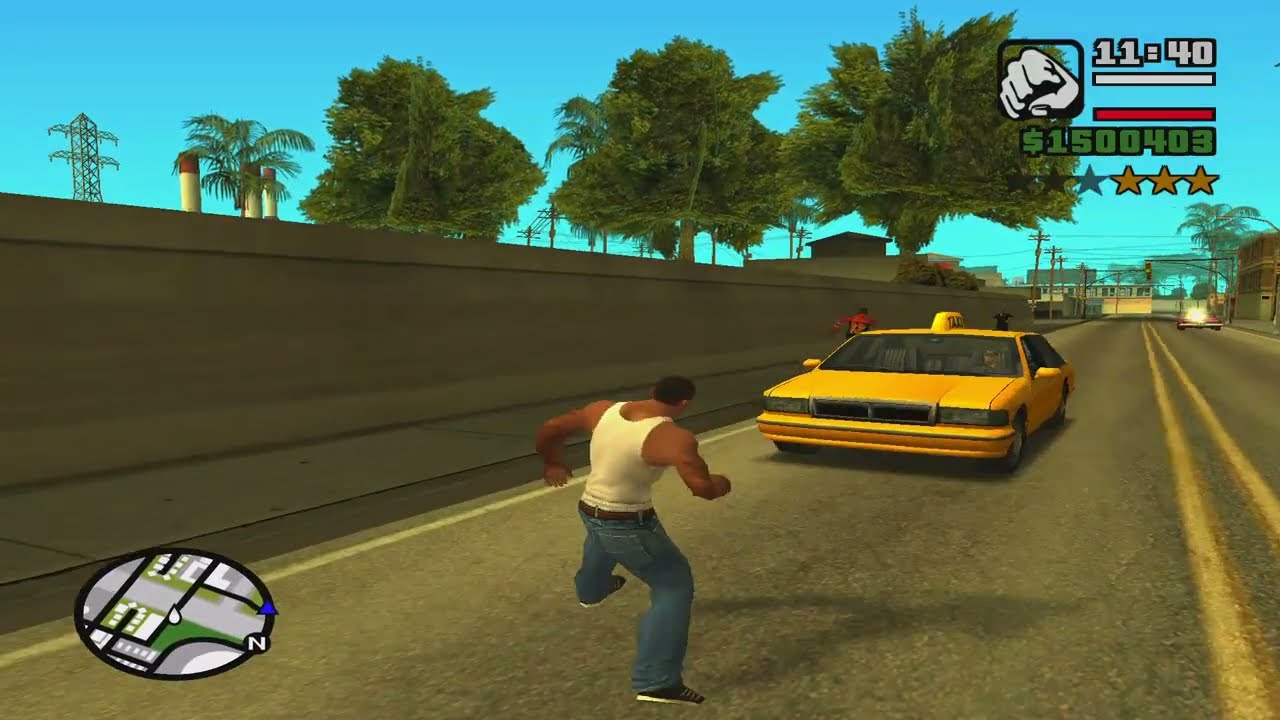 Police Se Bachke Bhaagne Ki Koshish In GTA San Andreas