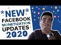 *NEW* Facebook Monetization Updates For 2020