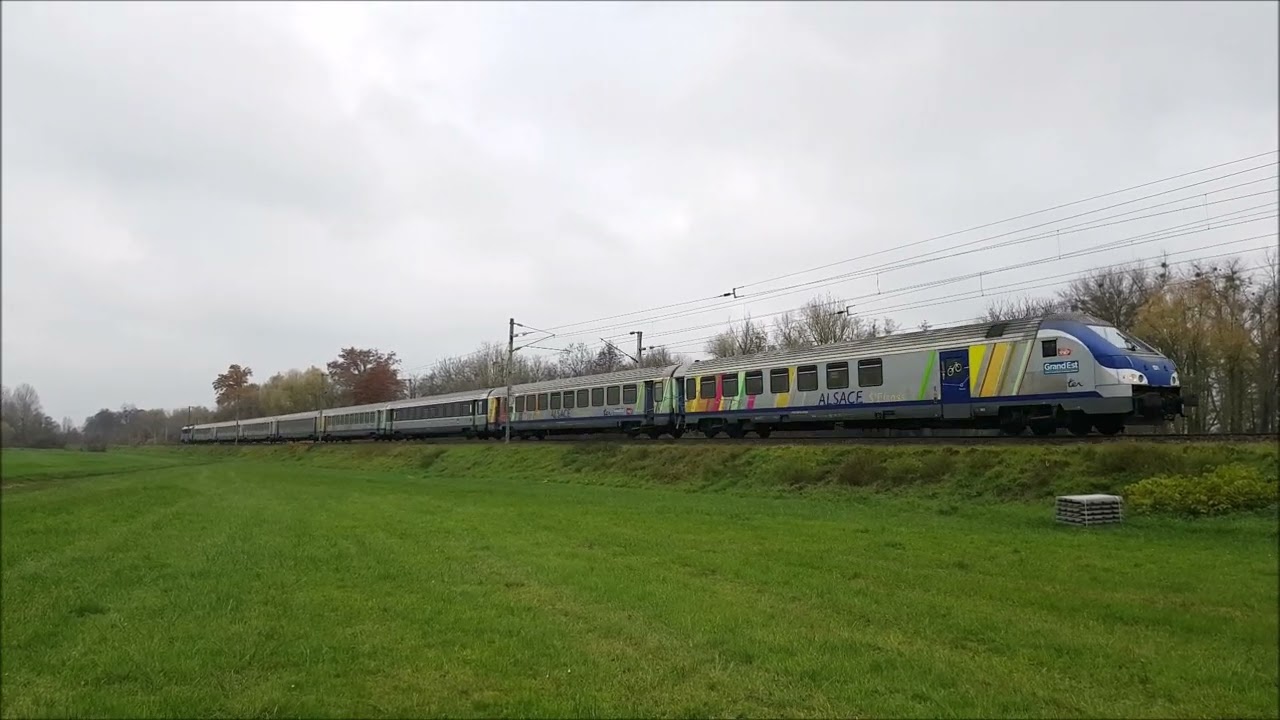 Un samedi de trains à Mommenheim et 2 W automoteurs d'x76500 Epernay - Strasbourg