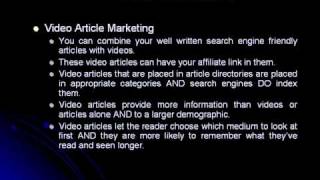 Video Article Marketing is the Future