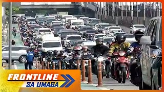 MMDA, patuloy ang pagbabantay sa mga dumadaan sa bike lane sa EDSA | Frontline Sa Umaga