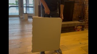 This Folding Table Sets Up in Seconds- Surprisingly Sturdy!