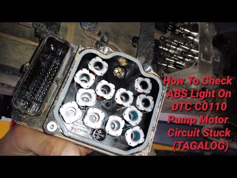 Chevy Silverado 2018 ABS Warning Light On DTC C0110 Pump Motor Circuit Stuck (TAGALOG)