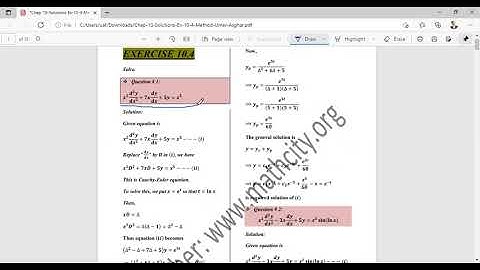Lecture 11 Cauchy Euler Equation
