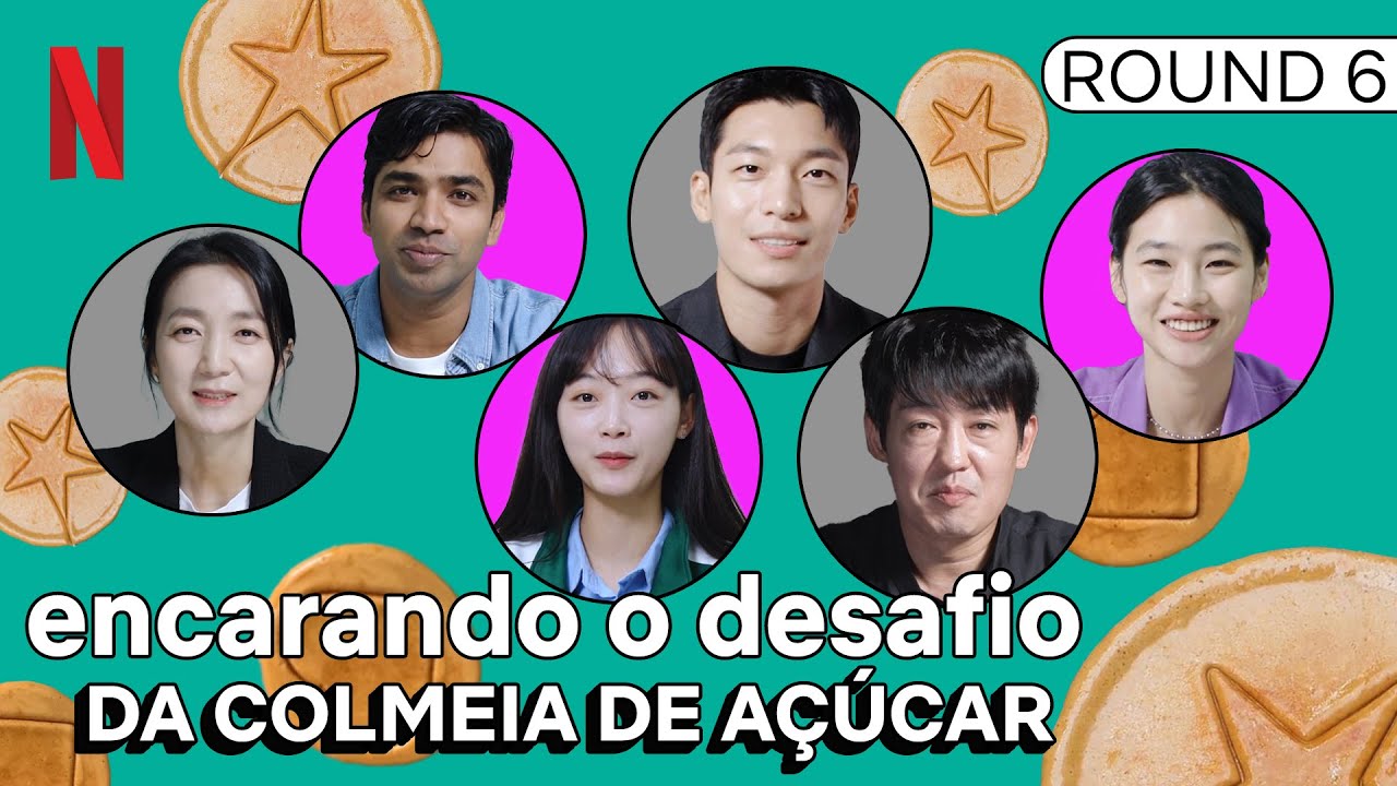 Elenco de Round 6 participa do Desafio do Biscoito | Netflix Brasil