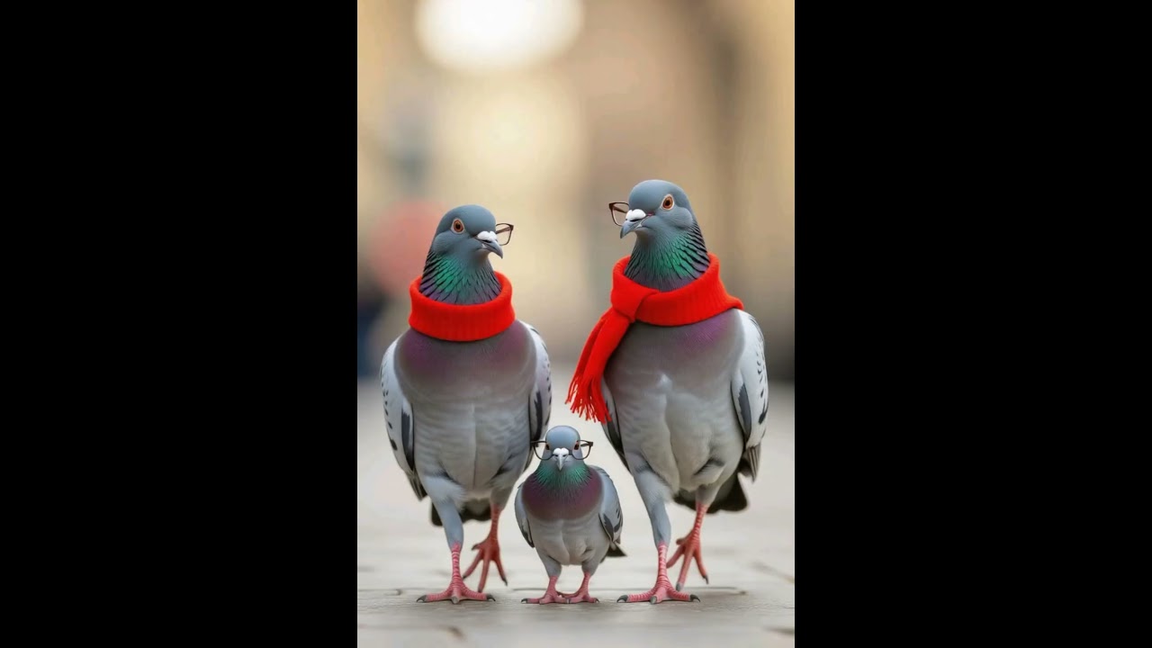 Pigeon family beautifull 😍 