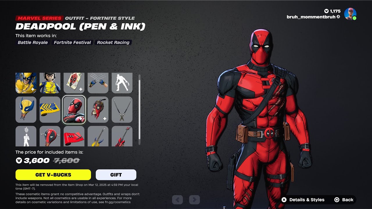 Deadpool and Wolverine Skins Are Back! (March 9th, 2025) (Fortnite item shop)