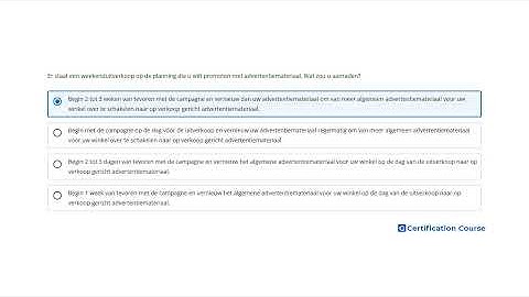 Er staat een weekenduitverkoop op de planning die u wilt promoten met advertentiemateriaal. Wat zou