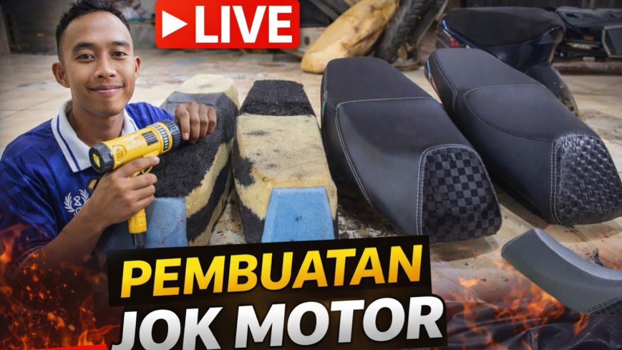 ‼️VIRAL‼️ Proses Pembuatan Jok Motor dari Nol — Hasilnya Bikin Melongo! 🔥 LIVE SEKARANG