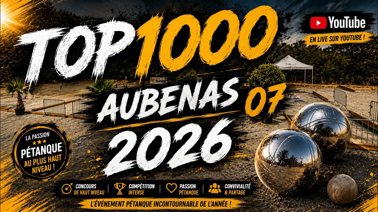 Miniature : TOP1000 Aubenas 2026 – 1er tour après poules | Chazel/Malatesta/Matraglia vs Francone/Molinas/Cortes