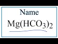 Bicarbonate Ion and Its Properties