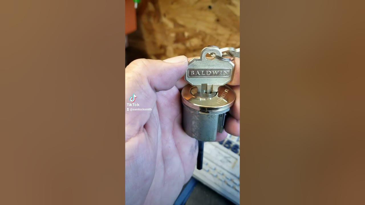 Baldwin deadbolt rekey service YouTube