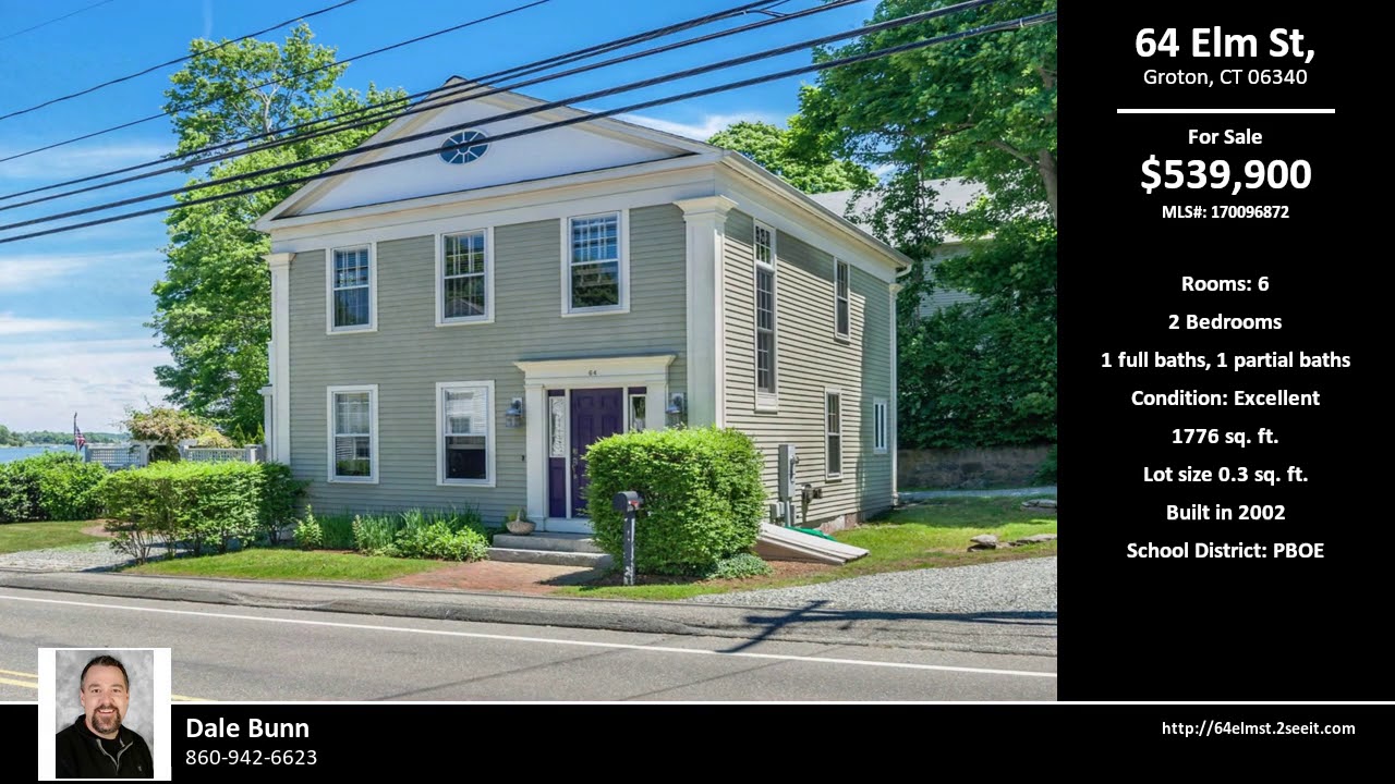 JUST LISTED!! 64 Elm St. Noank CT YouTube