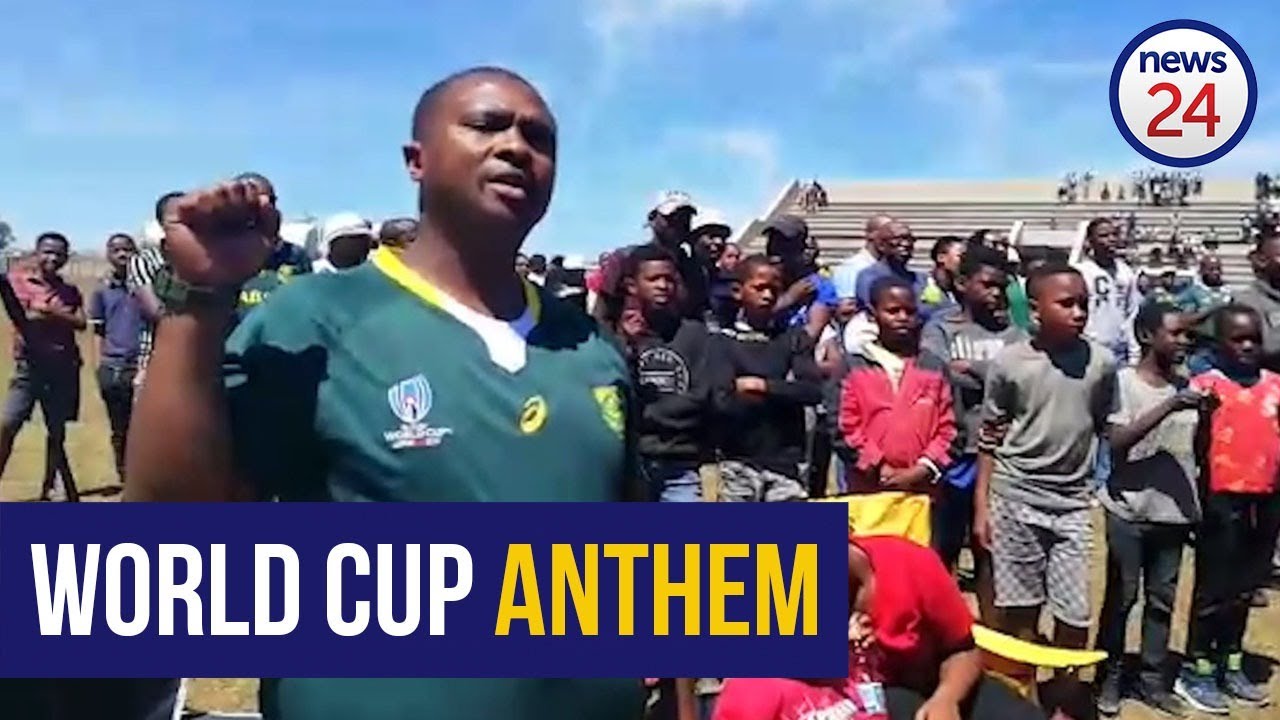 WATCH South Africans sing the anthem before RWC final YouTube