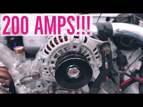 Alternator upgrade and battery relocation // FC3s RX7 1988 S4