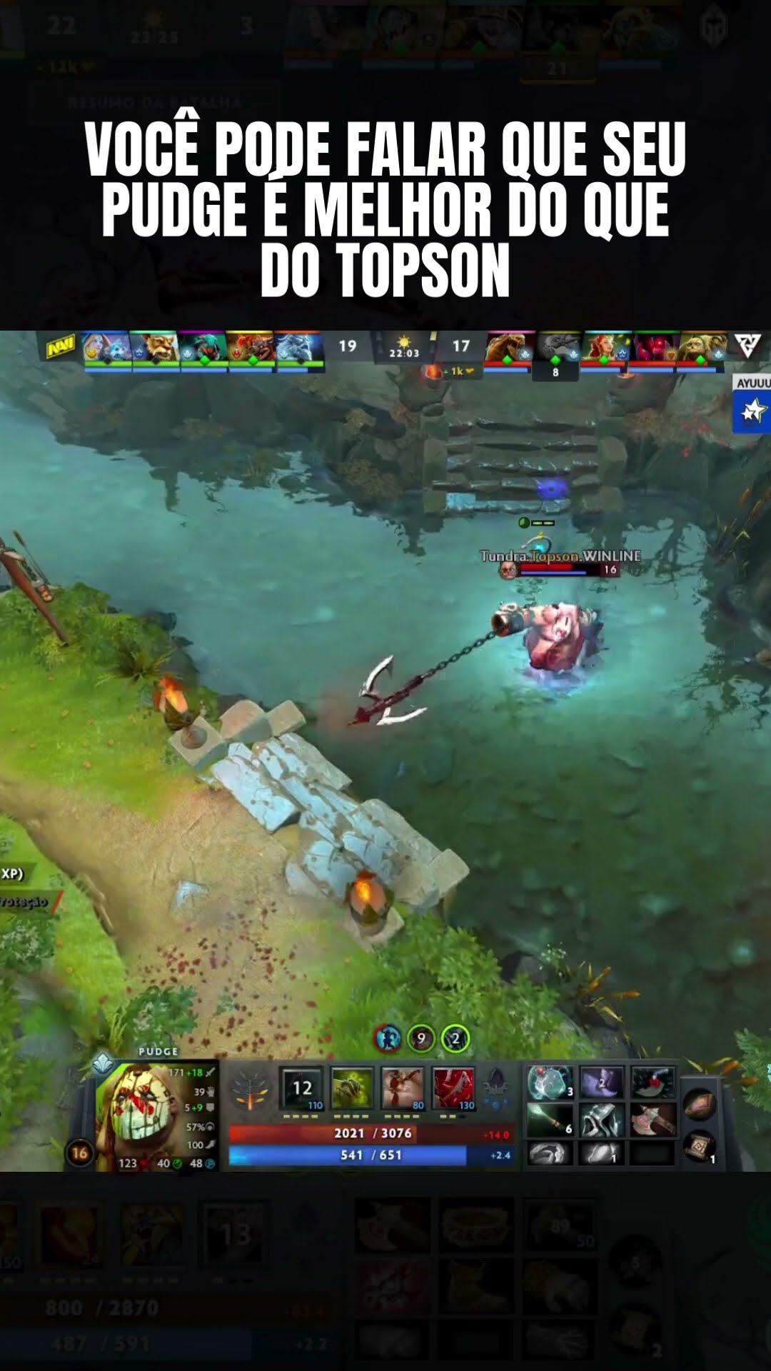 Rapaz esse pudge é insano! COPIA QUE DA BOM!
