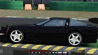 Tire burnout on a perfect Corvette C4 WEST Blow up the tires and keep turning Assetto Corsa