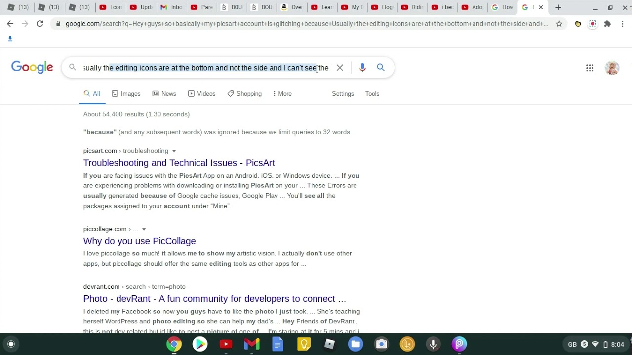 My PicsArt Isn't Working! Help!