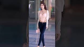Beautiful Chinese Girl Street Fashion Outfits Style