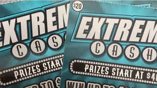 Last 3 Tickets of the Pack! Extreme Cash NJ Lottery Scratch Offs