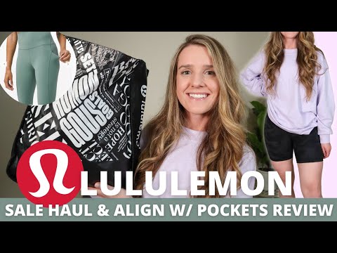 LULULEMON SALE HAUL & ALIGN WITH POCKETS REVIEW / new we made too much at  Lululemon! 