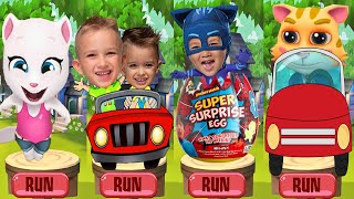 Tag with CatBoy vs Cat Runner vs Vlad and Niki vs Talking Tom Run Gameplay screenshot 5