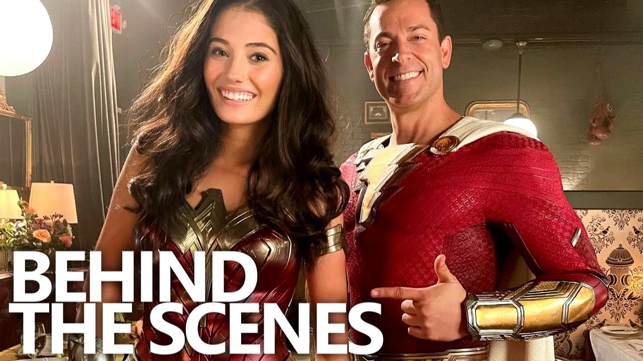 Shazam Updates on X: Gal Gadot as Wonder Woman behind the scenes