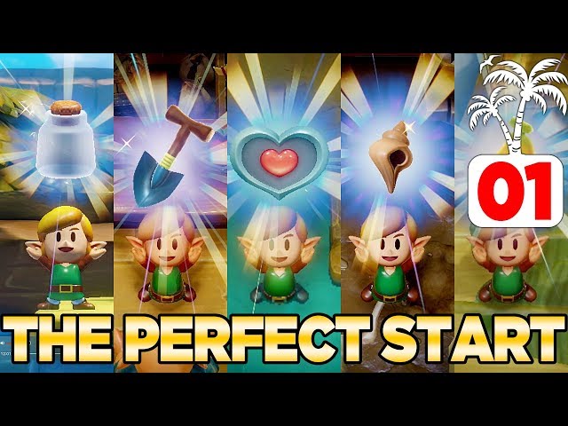 How to Have the PERFECT Start in Link's Awakening Switch - 100% Walkthrough  01 