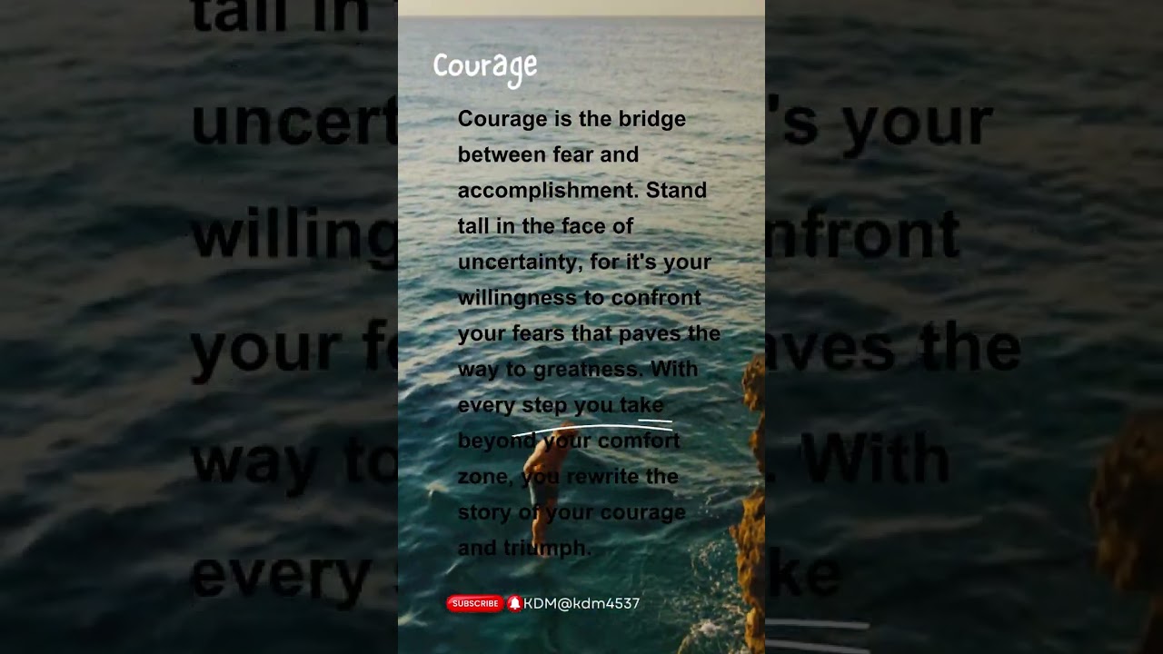 Unleash Your Potential: The Power of Self-Development 5- Courage