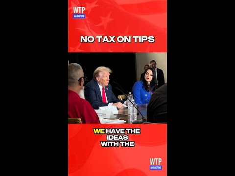 No tax on tips #trump