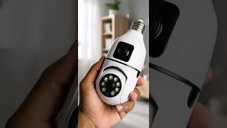 V380 PTZ WIFI IP Camera Dual Lens Bulb IP Night Vision Camera ১ টি ক্যামেরাতে ২ টি ক্যামেরার কাজ !!!