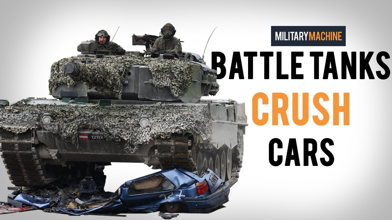 Battle Tanks Crush Cars (Military Machine) YouTube
