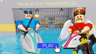 TWO BARRY'S, A GOOD ONE AND AN EVIL ONE PRISON RUN! OBBY SPEEDRUN WATER MODE Full Gameplay