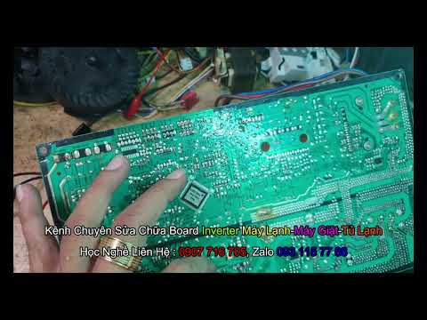 Video Board đuôi nóng máy lạnh LG inverter bị nổ IC nguồn,... - youtube