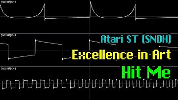 Exellence in Art - "Hit Me" (Atari ST) [Oscilloscope Visualization]