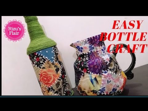 Bottle Art | Bottle Decoration Ideas | Best out of Waste | Easy Bottle ...