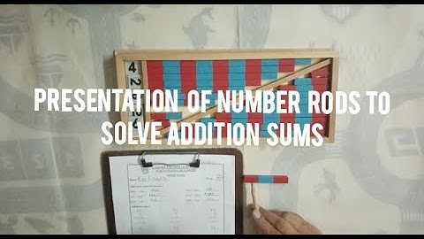 Addition with small number rods | N.M.C | Montessori Maths