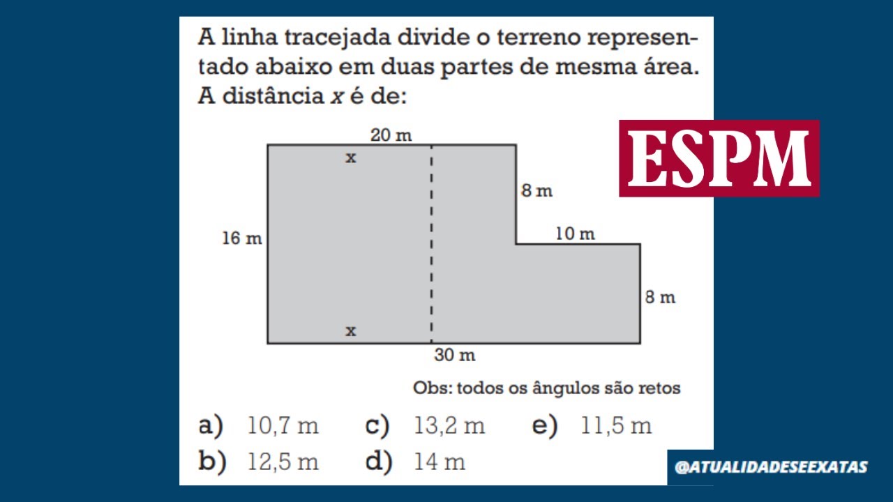 ESPM - ÁREA DE FIGURAS PLANAS - QUAL É A RESPOSTA? - YouTube