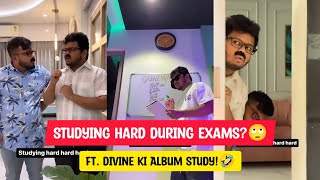 Studying Hard Hard Hard!💀🥸 | Gunehgar Yaad karni hai😈| #divine #album #song #gunhegar #baazigar