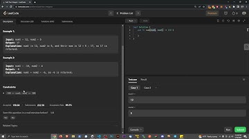 2235. Add Two Integers Explanation - LeetCode Solution in Rust | Coding Programming Development