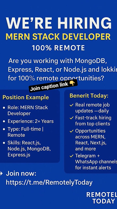 telegram link: https://t.me/RemotlyToday
