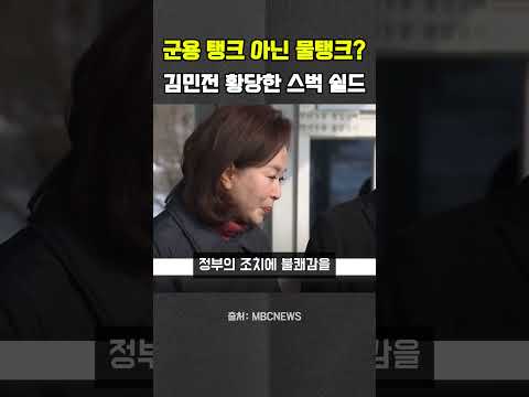 탱크데이 논란에 “물탱크” 주장한 김민전 #김민전 #물탱크 #<strong>백골단</strong>