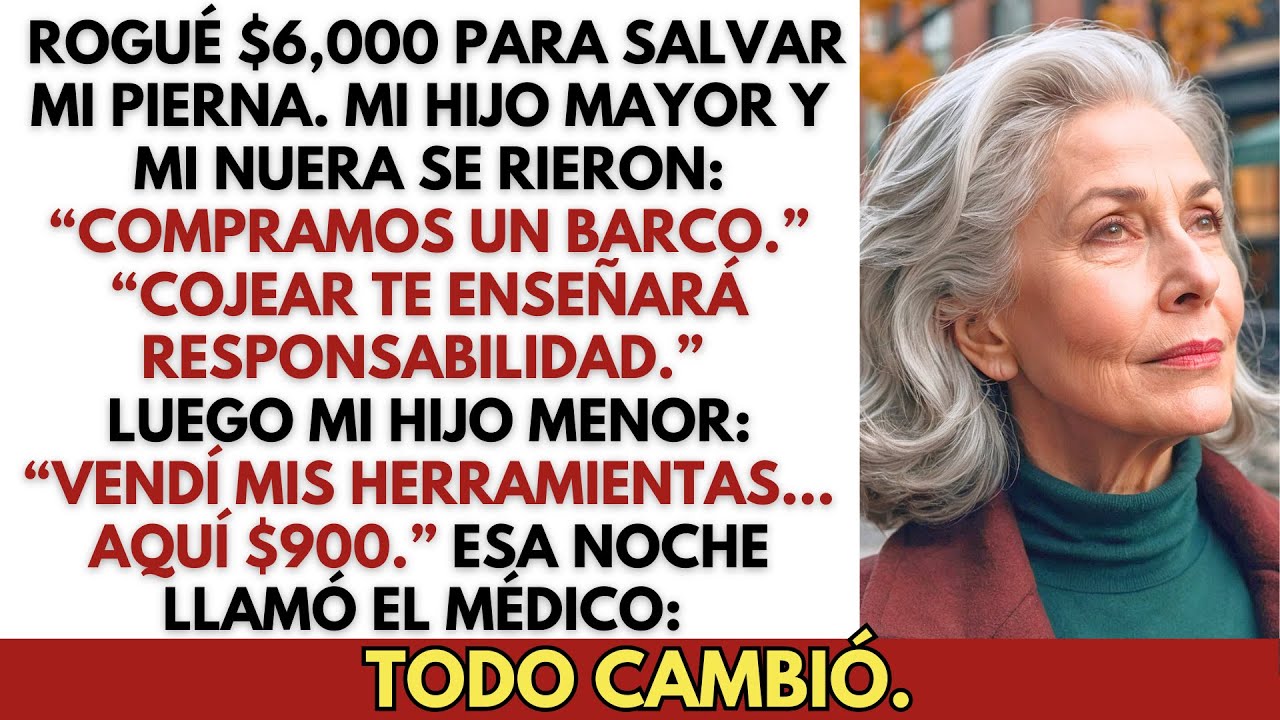 Mi hijo mayor y mi nuera se negaron a dar $6,000 para mi cirugía; mi hijo menor pobre lo dio todo.